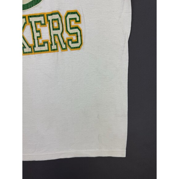 Vintage 90's Green Bay Packers NFL Football Shirt Rare White Single Stitch Large - Picture 9 of 15
